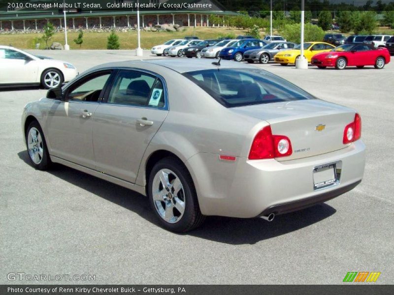 Gold Mist Metallic / Cocoa/Cashmere 2010 Chevrolet Malibu LT Sedan
