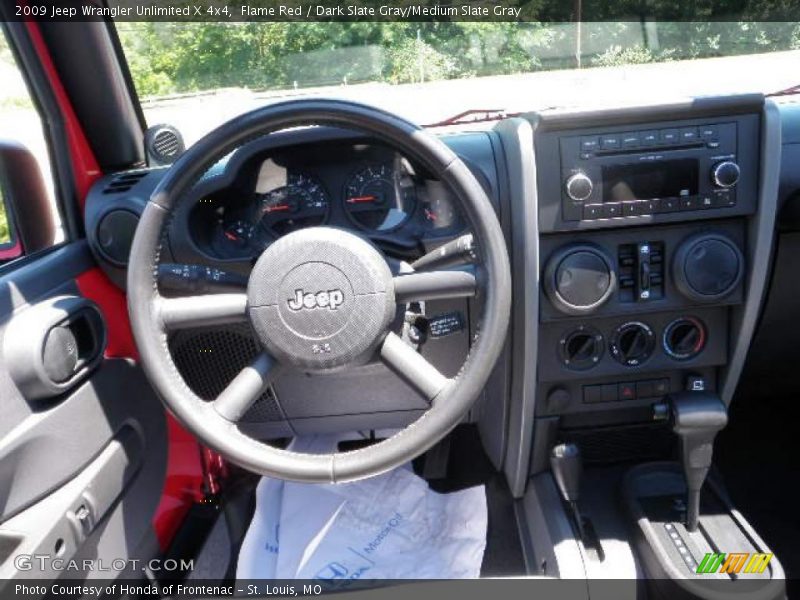 Flame Red / Dark Slate Gray/Medium Slate Gray 2009 Jeep Wrangler Unlimited X 4x4