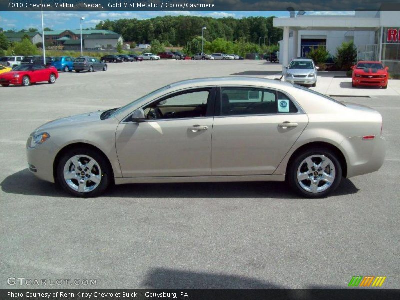 Gold Mist Metallic / Cocoa/Cashmere 2010 Chevrolet Malibu LT Sedan