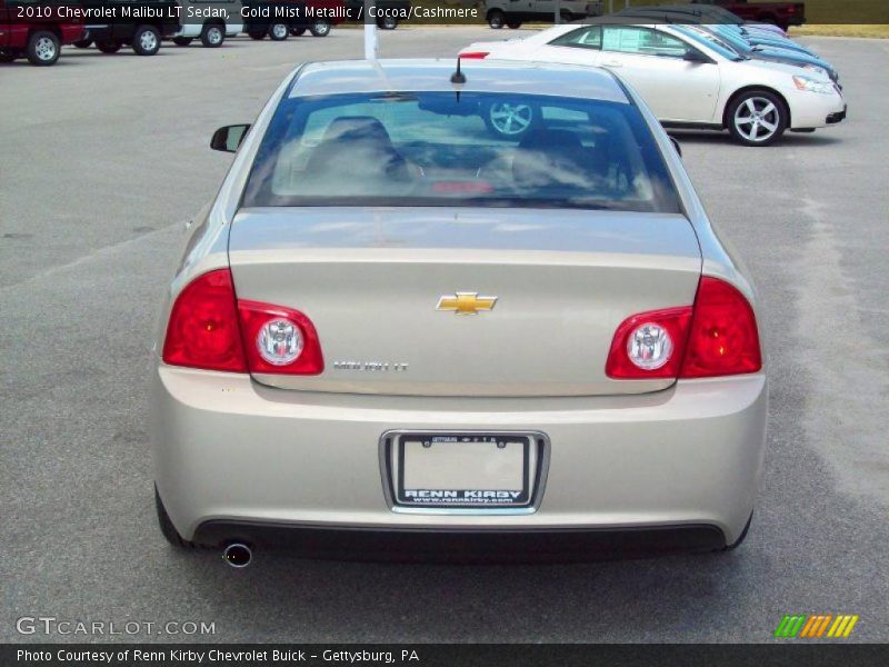 Gold Mist Metallic / Cocoa/Cashmere 2010 Chevrolet Malibu LT Sedan