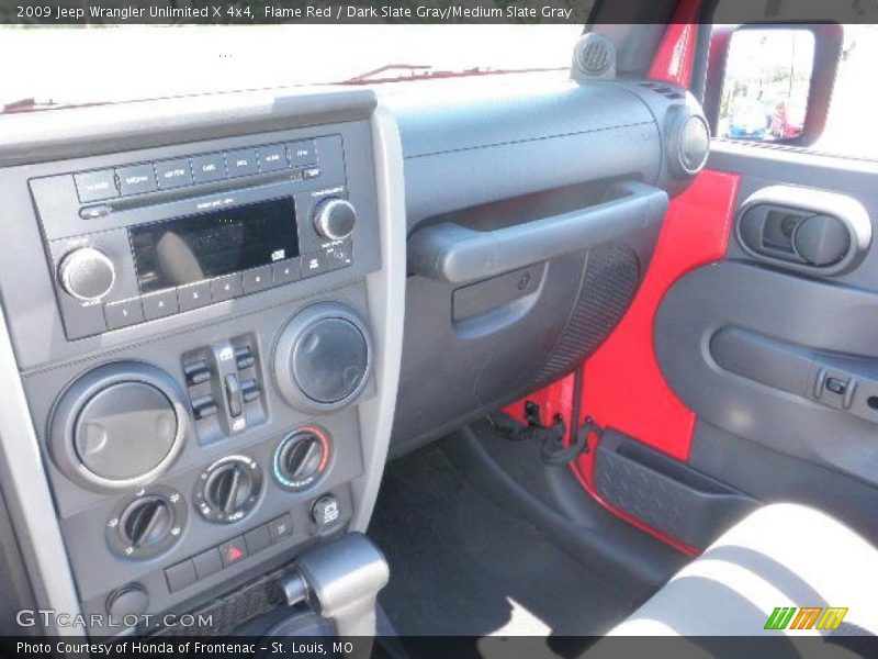 Flame Red / Dark Slate Gray/Medium Slate Gray 2009 Jeep Wrangler Unlimited X 4x4