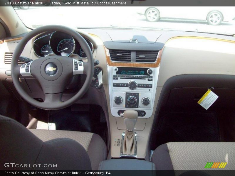 Gold Mist Metallic / Cocoa/Cashmere 2010 Chevrolet Malibu LT Sedan