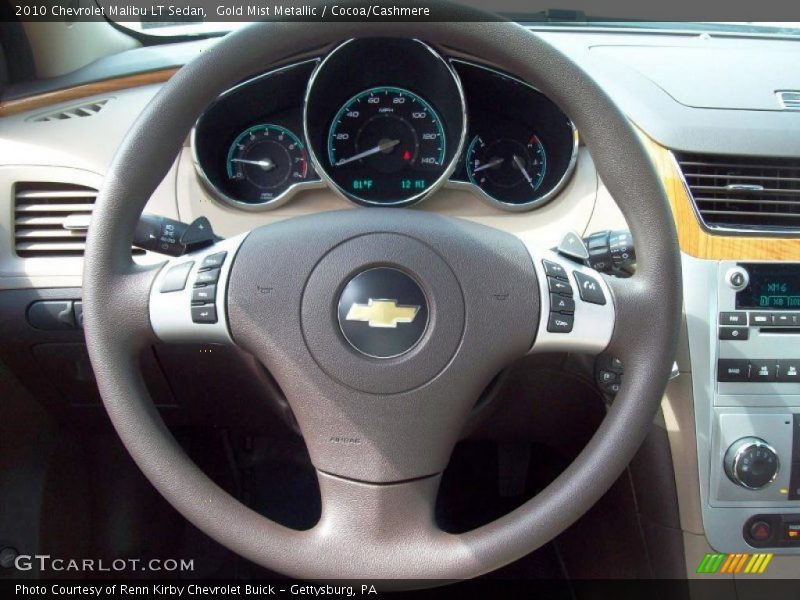 Gold Mist Metallic / Cocoa/Cashmere 2010 Chevrolet Malibu LT Sedan