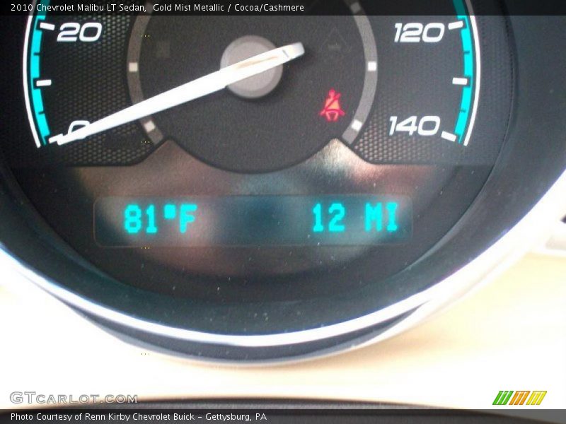 Gold Mist Metallic / Cocoa/Cashmere 2010 Chevrolet Malibu LT Sedan