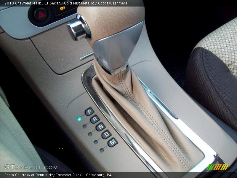 Gold Mist Metallic / Cocoa/Cashmere 2010 Chevrolet Malibu LT Sedan