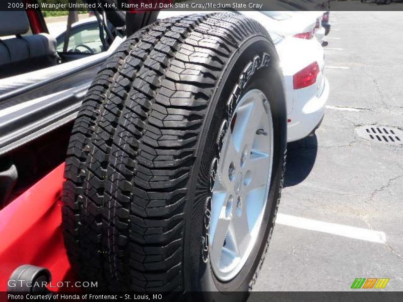 Flame Red / Dark Slate Gray/Medium Slate Gray 2009 Jeep Wrangler Unlimited X 4x4