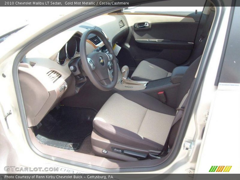 Gold Mist Metallic / Cocoa/Cashmere 2010 Chevrolet Malibu LT Sedan