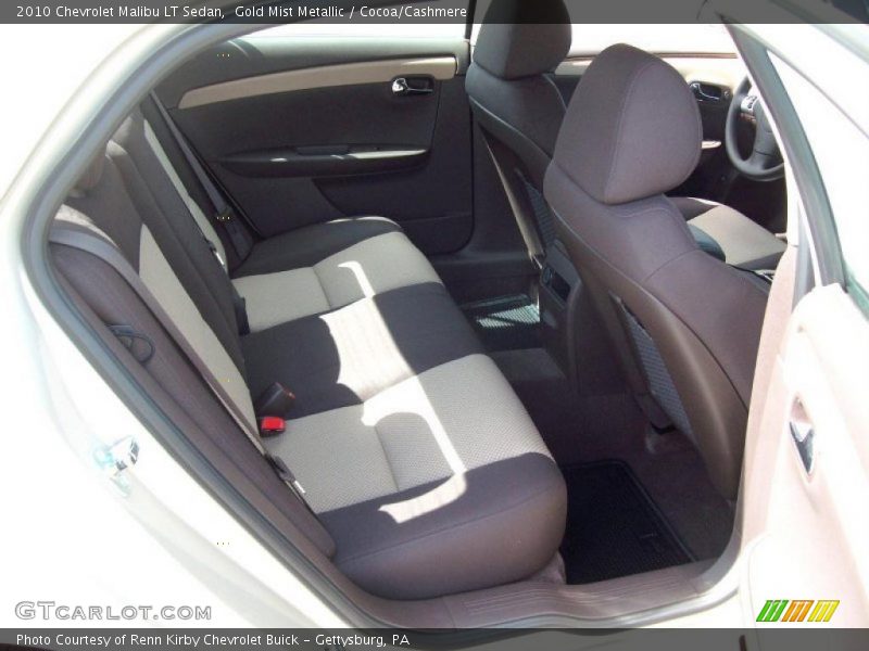 Gold Mist Metallic / Cocoa/Cashmere 2010 Chevrolet Malibu LT Sedan