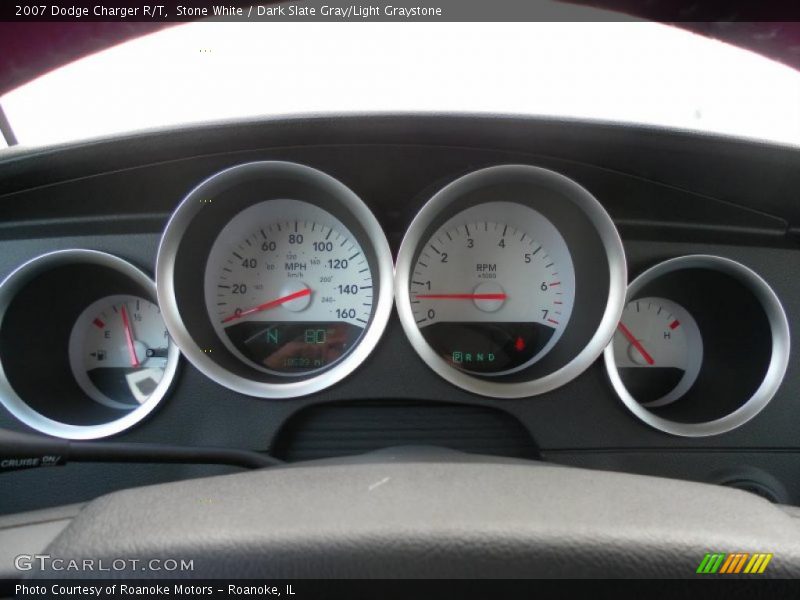 Stone White / Dark Slate Gray/Light Graystone 2007 Dodge Charger R/T