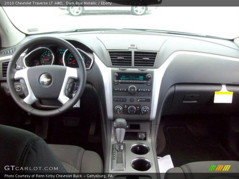 Dark Blue Metallic / Ebony 2010 Chevrolet Traverse LT AWD