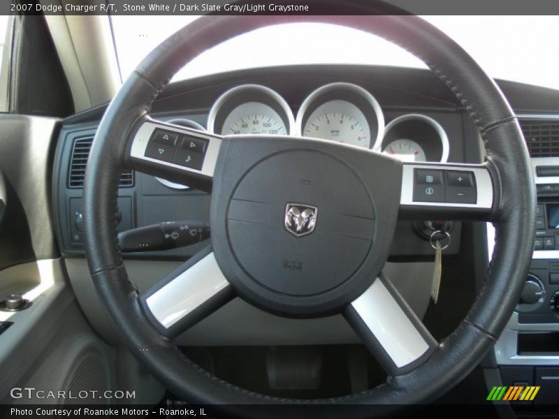 Stone White / Dark Slate Gray/Light Graystone 2007 Dodge Charger R/T