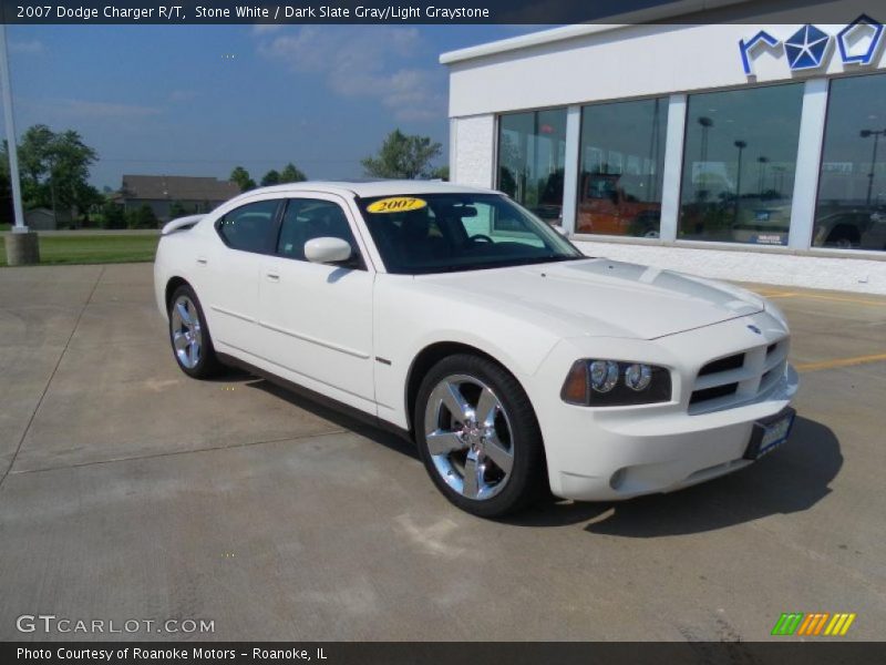 Stone White / Dark Slate Gray/Light Graystone 2007 Dodge Charger R/T