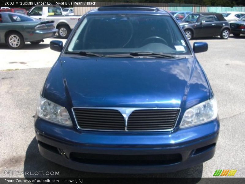 Royal Blue Pearl / Black 2003 Mitsubishi Lancer LS