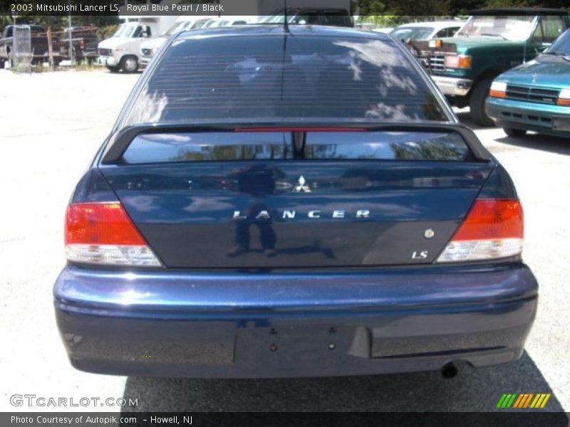 Royal Blue Pearl / Black 2003 Mitsubishi Lancer LS