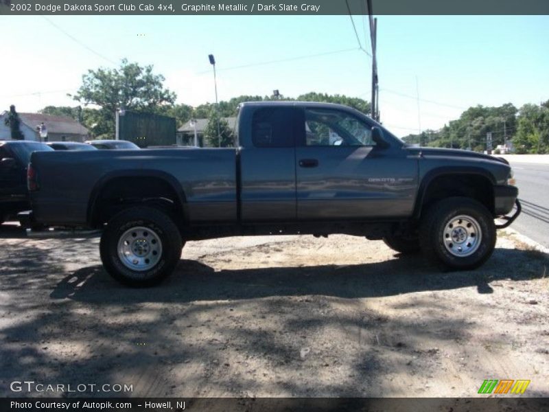 Graphite Metallic / Dark Slate Gray 2002 Dodge Dakota Sport Club Cab 4x4