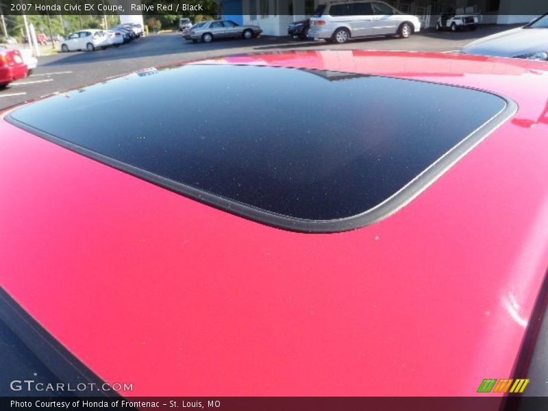 Rallye Red / Black 2007 Honda Civic EX Coupe