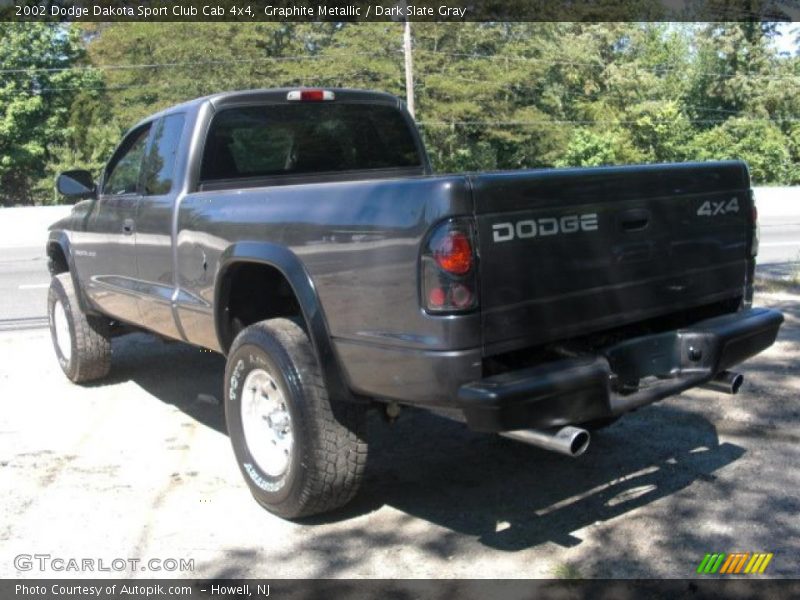 Graphite Metallic / Dark Slate Gray 2002 Dodge Dakota Sport Club Cab 4x4