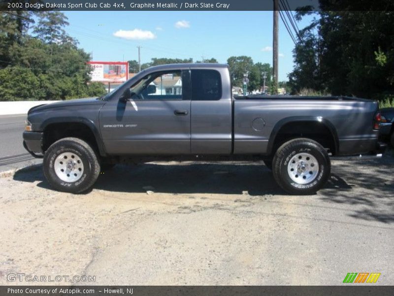 Graphite Metallic / Dark Slate Gray 2002 Dodge Dakota Sport Club Cab 4x4