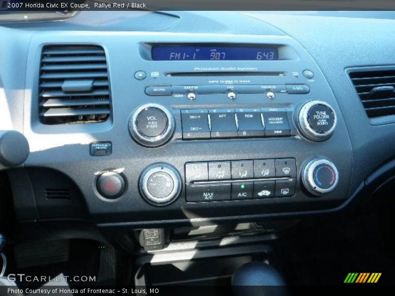 Rallye Red / Black 2007 Honda Civic EX Coupe
