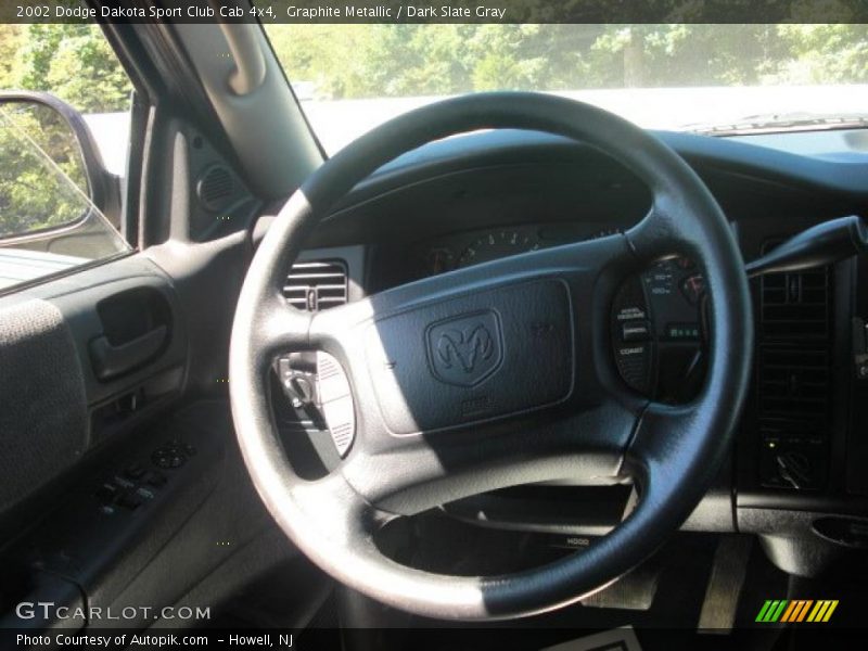 Graphite Metallic / Dark Slate Gray 2002 Dodge Dakota Sport Club Cab 4x4
