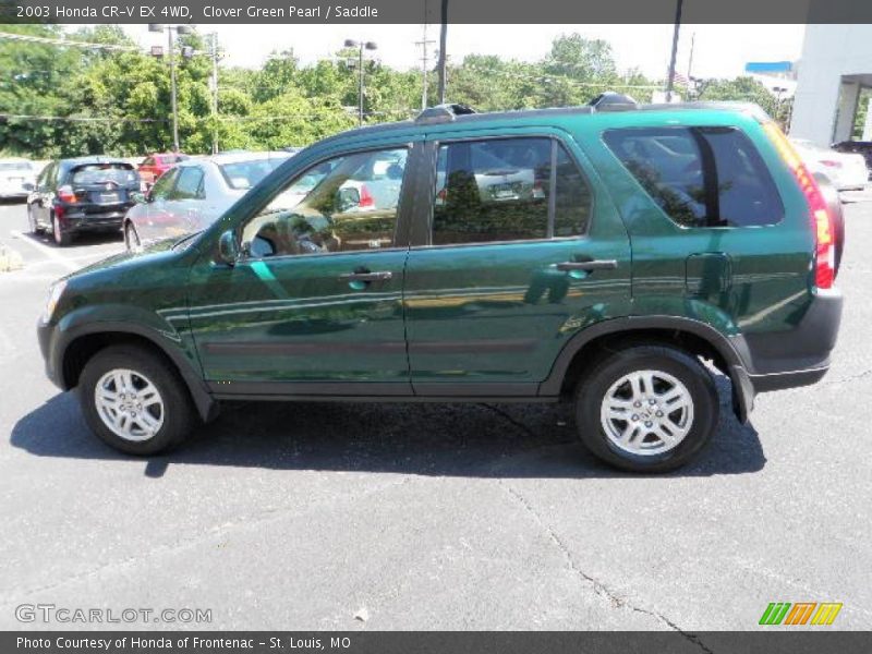 Clover Green Pearl / Saddle 2003 Honda CR-V EX 4WD