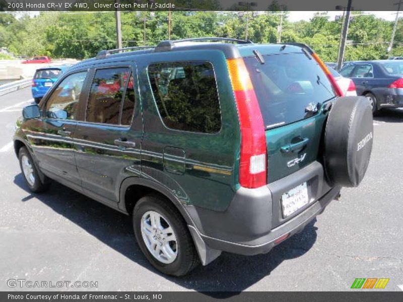 Clover Green Pearl / Saddle 2003 Honda CR-V EX 4WD