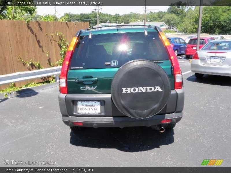 Clover Green Pearl / Saddle 2003 Honda CR-V EX 4WD