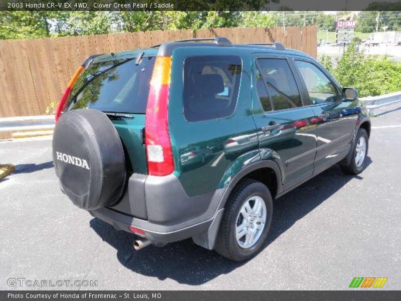 Clover Green Pearl / Saddle 2003 Honda CR-V EX 4WD