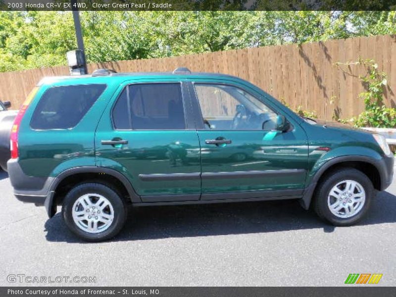 Clover Green Pearl / Saddle 2003 Honda CR-V EX 4WD