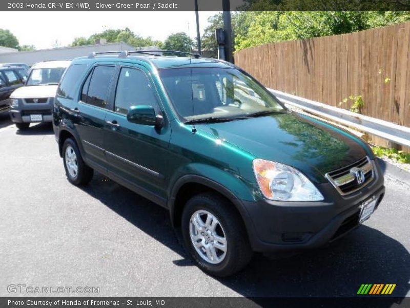 Clover Green Pearl / Saddle 2003 Honda CR-V EX 4WD