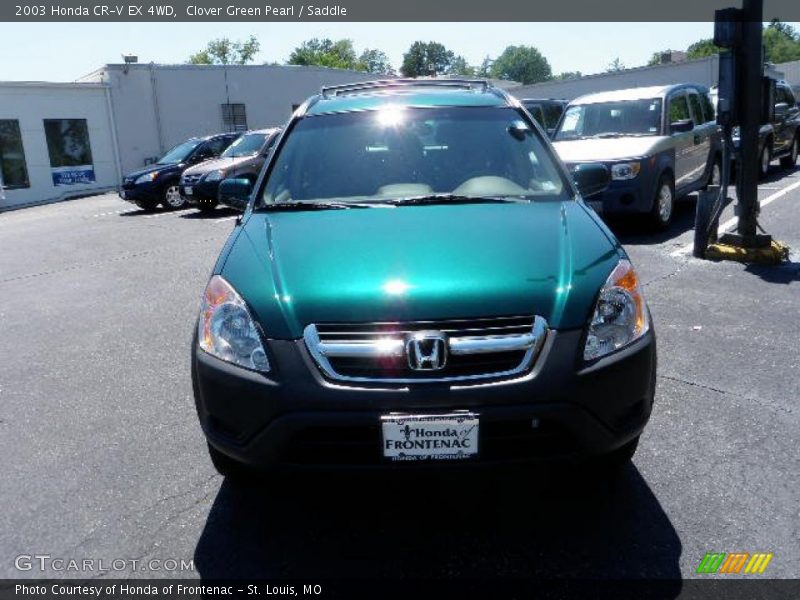Clover Green Pearl / Saddle 2003 Honda CR-V EX 4WD