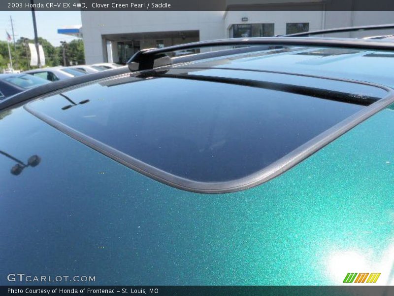 Clover Green Pearl / Saddle 2003 Honda CR-V EX 4WD