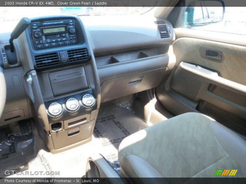 Clover Green Pearl / Saddle 2003 Honda CR-V EX 4WD