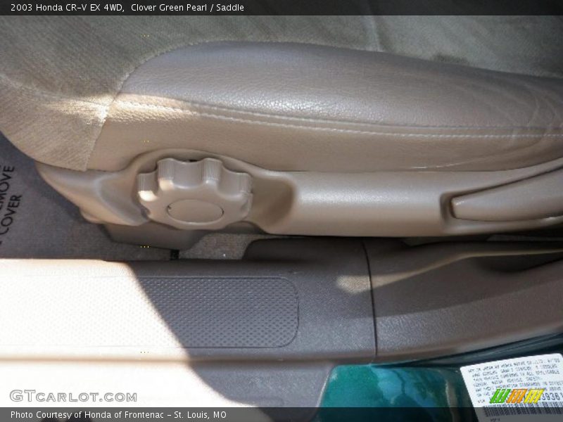 Clover Green Pearl / Saddle 2003 Honda CR-V EX 4WD