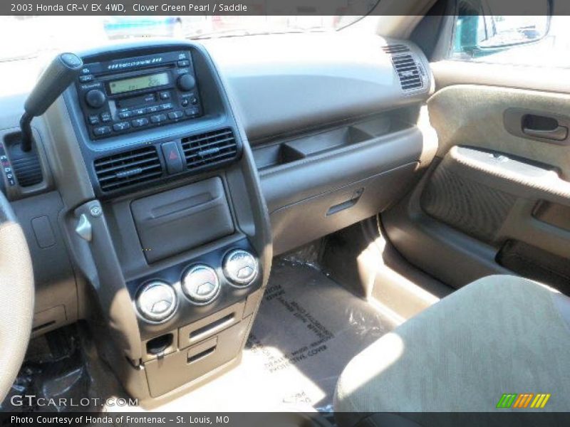 Clover Green Pearl / Saddle 2003 Honda CR-V EX 4WD