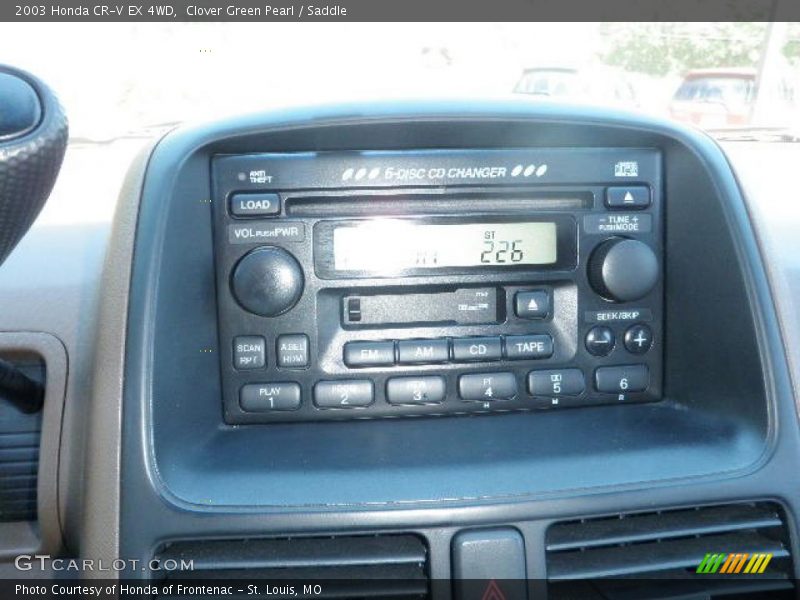 Clover Green Pearl / Saddle 2003 Honda CR-V EX 4WD