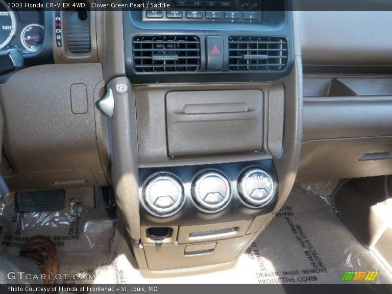 Clover Green Pearl / Saddle 2003 Honda CR-V EX 4WD