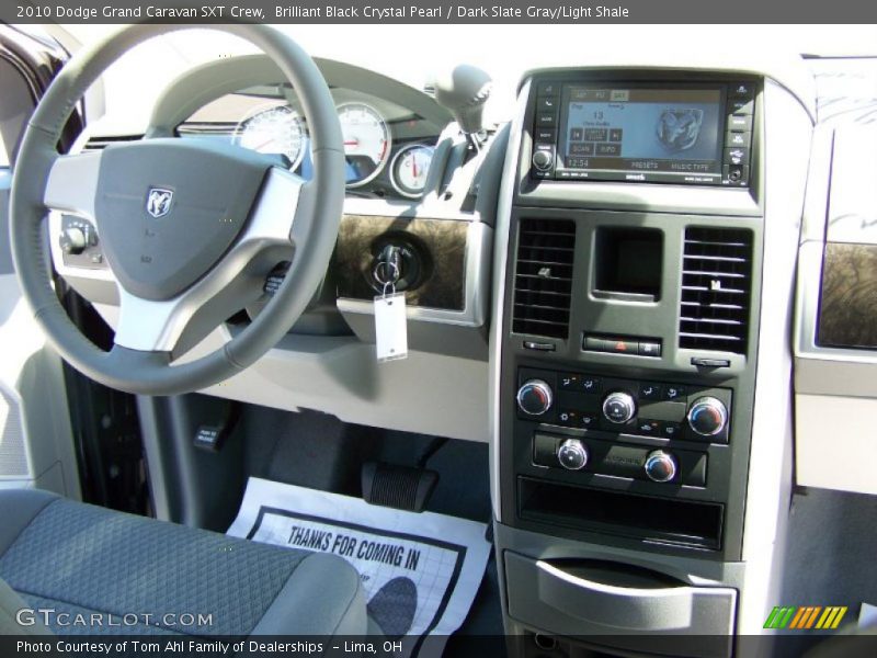 Brilliant Black Crystal Pearl / Dark Slate Gray/Light Shale 2010 Dodge Grand Caravan SXT Crew
