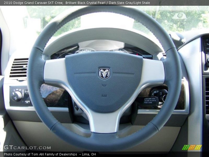 Brilliant Black Crystal Pearl / Dark Slate Gray/Light Shale 2010 Dodge Grand Caravan SXT Crew