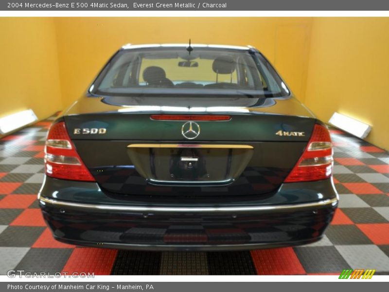 Everest Green Metallic / Charcoal 2004 Mercedes-Benz E 500 4Matic Sedan