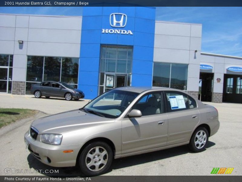 Champagne / Beige 2001 Hyundai Elantra GLS