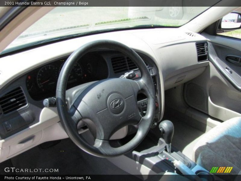 Champagne / Beige 2001 Hyundai Elantra GLS