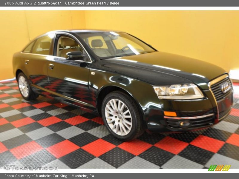 Cambridge Green Pearl / Beige 2006 Audi A6 3.2 quattro Sedan