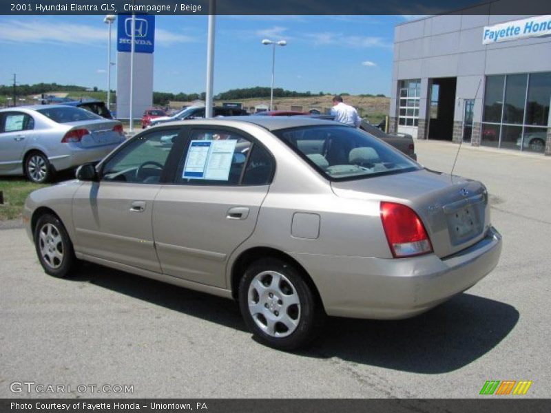 Champagne / Beige 2001 Hyundai Elantra GLS