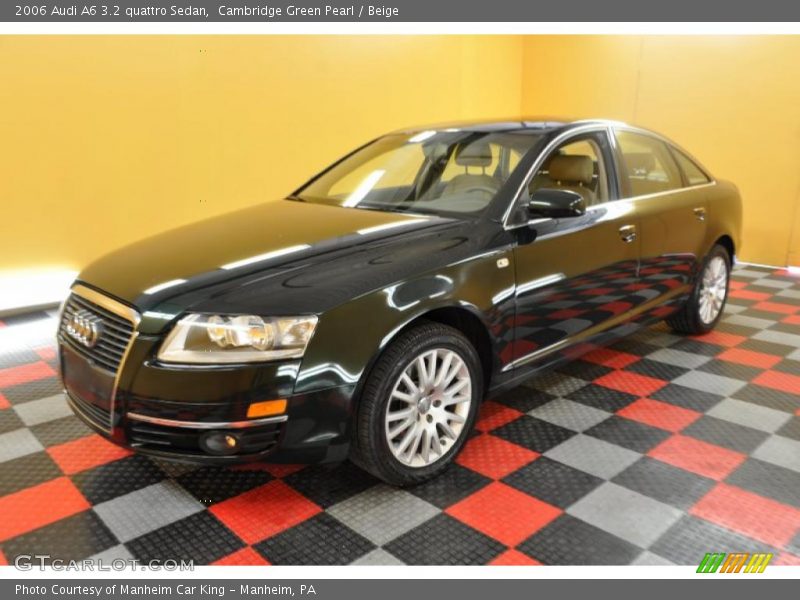 Cambridge Green Pearl / Beige 2006 Audi A6 3.2 quattro Sedan