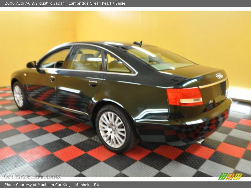 Cambridge Green Pearl / Beige 2006 Audi A6 3.2 quattro Sedan