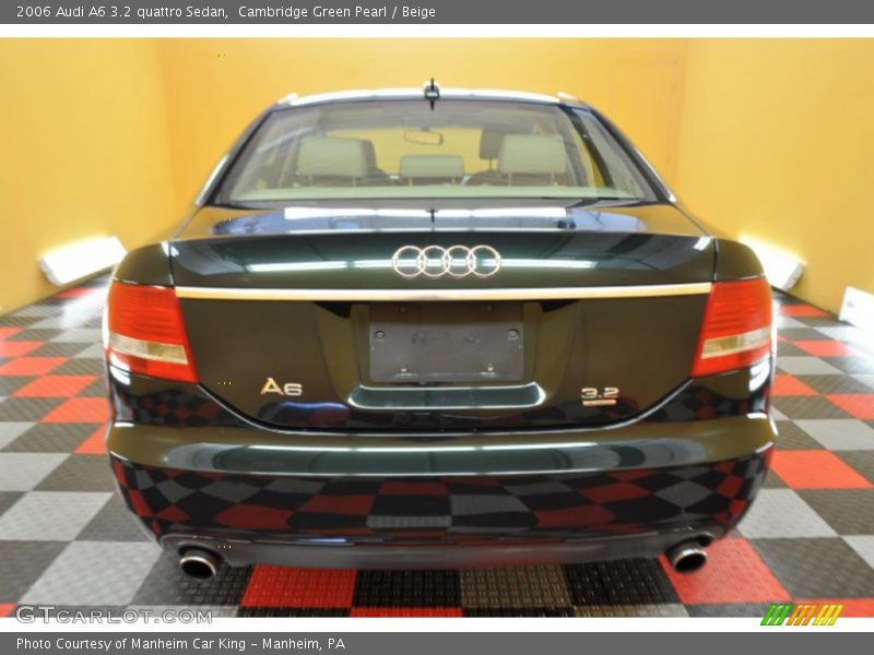 Cambridge Green Pearl / Beige 2006 Audi A6 3.2 quattro Sedan