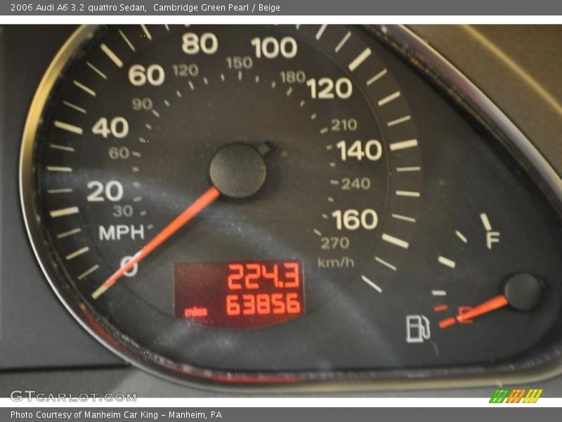 Cambridge Green Pearl / Beige 2006 Audi A6 3.2 quattro Sedan