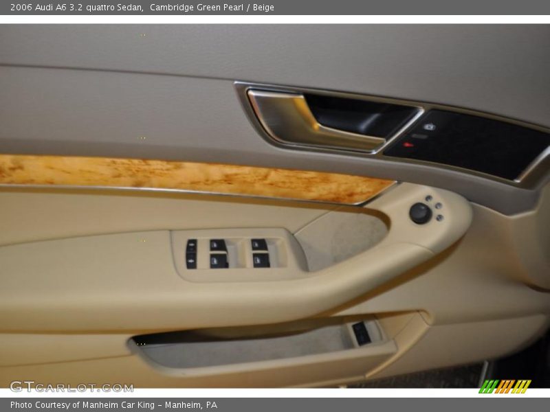 Cambridge Green Pearl / Beige 2006 Audi A6 3.2 quattro Sedan
