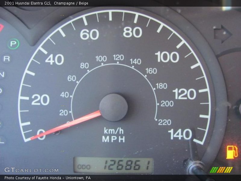 Champagne / Beige 2001 Hyundai Elantra GLS